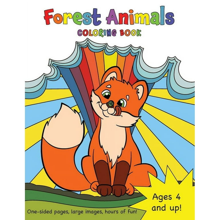 Animals Coloring Book For Kids Ages 4-8