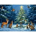thumbnail image 1 of Forest Animals Eve Christmas DIY 11CT Stamped Cross Stitch Kits for Beginners Easy Needlepoint Embroidery Counted Cross Stitch Art Craft for Wall Decoration 12x16inch(10), 1 of 8