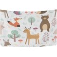 thumbnail image 1 of Forest Animals Tapestry Wall Hanging Tapestries Happy Colorful Hippie Psychedelic Art Polyester Carpet Wall Decorative for Living Room Bedroom 60x51inch, 1 of 7