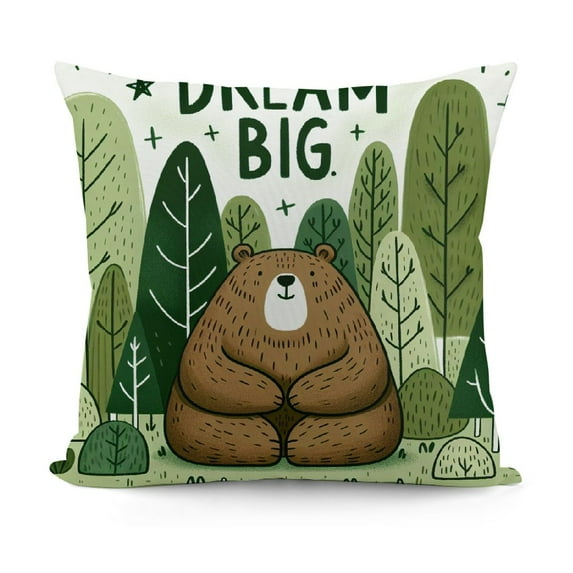Forest Animals Throw Pillow Covers Kids Pillows Case for Sofa School Home Decor