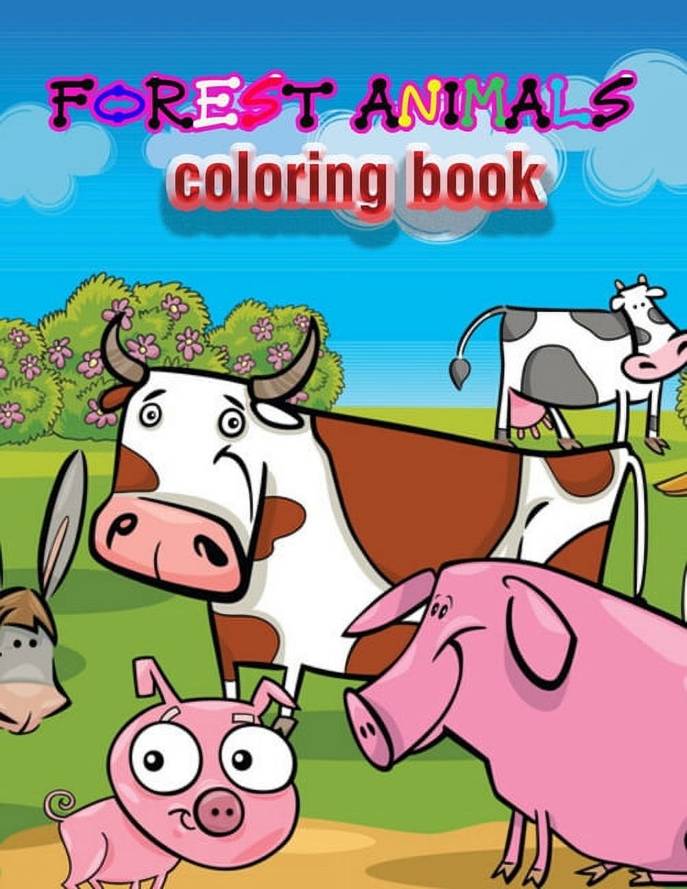 Forest Animals coloring book An Adult Coloring Book with Adorable
