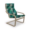 thumbnail image 1 of Forest Armchair Pad and Slipcover, Woodland Trees Oak Birch Pine Willow Maple Summer Plants Growth Nature, 1 Piece Soft Cushion Replacement with Removable Cover, Dark Teal Cream Brown, by Ambesonne, 1 of 1