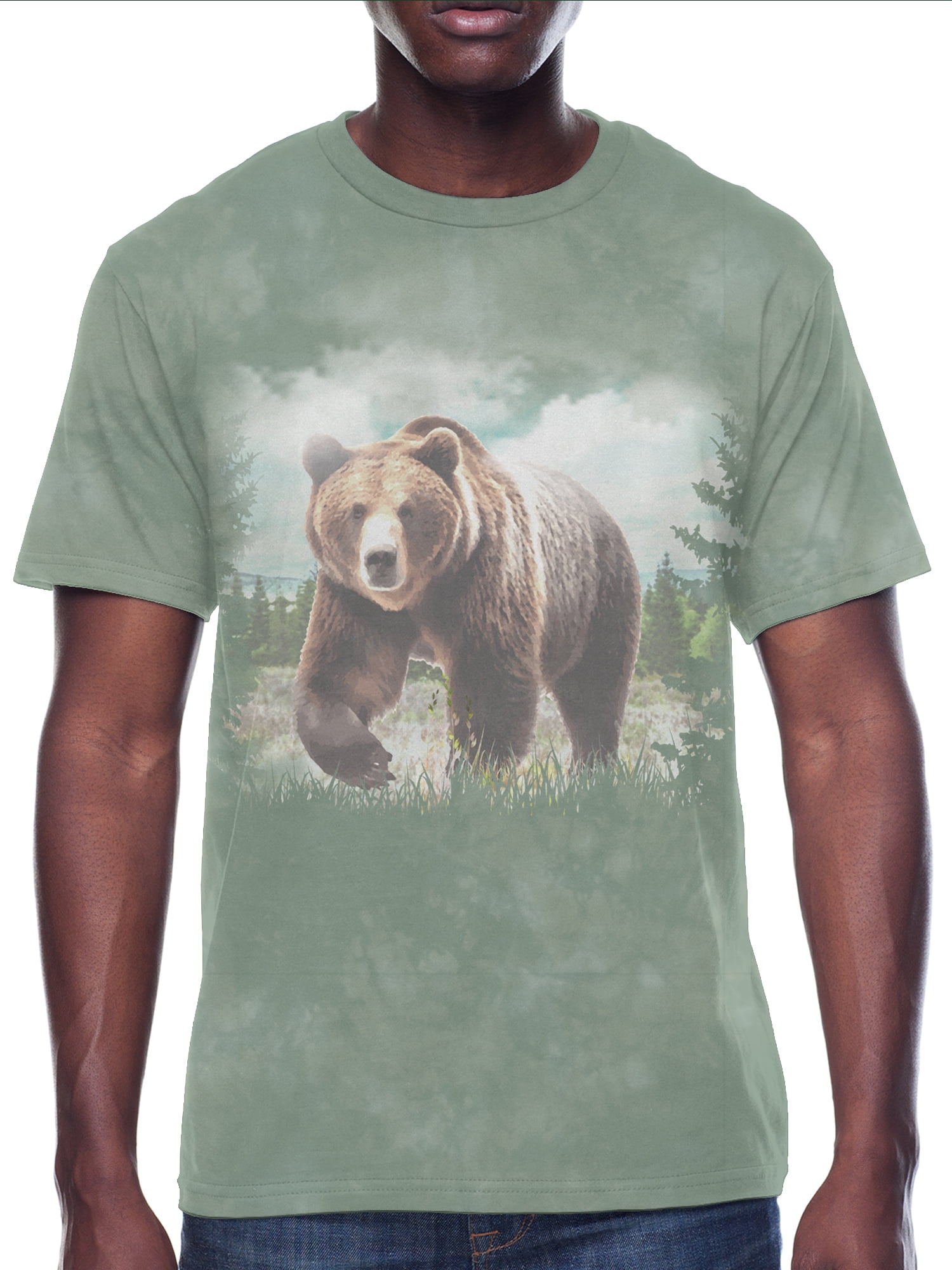 Forest Bear, Men's & Big Men's Graphic Tee Shirt, Sizes S-3XL