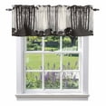 thumbnail image 1 of Forest Bear Valance Curtain Black Animals Silhouette Family Natural Window Valances Rod Pocket Short Curtains Window Treatments for Kitchen Bedroom Bathroom Laundry 42" x 18", 1 of 9