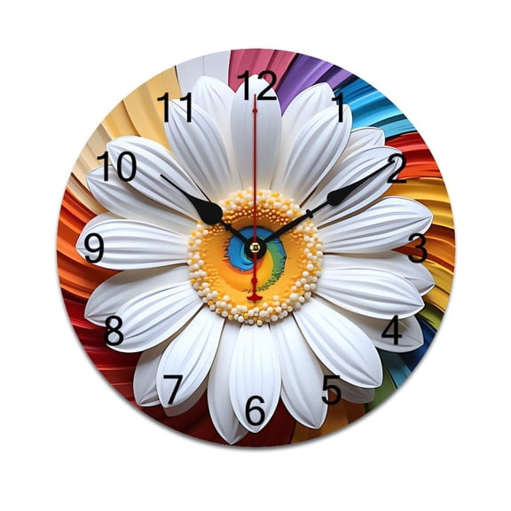 Forest Birds, And Flowers Word Saying Big Wall Clock Home Decor Art Watch Living Room Gift