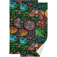 thumbnail image 1 of Forest Birds Hand Towels 2 PCS, Magic Colorful Kitchen Towel Ultra Soft and Highly Absorbent,Decorative Fingertip Face Towel for Bathroom Hotel, 28.3"x14.4", 1 of 5