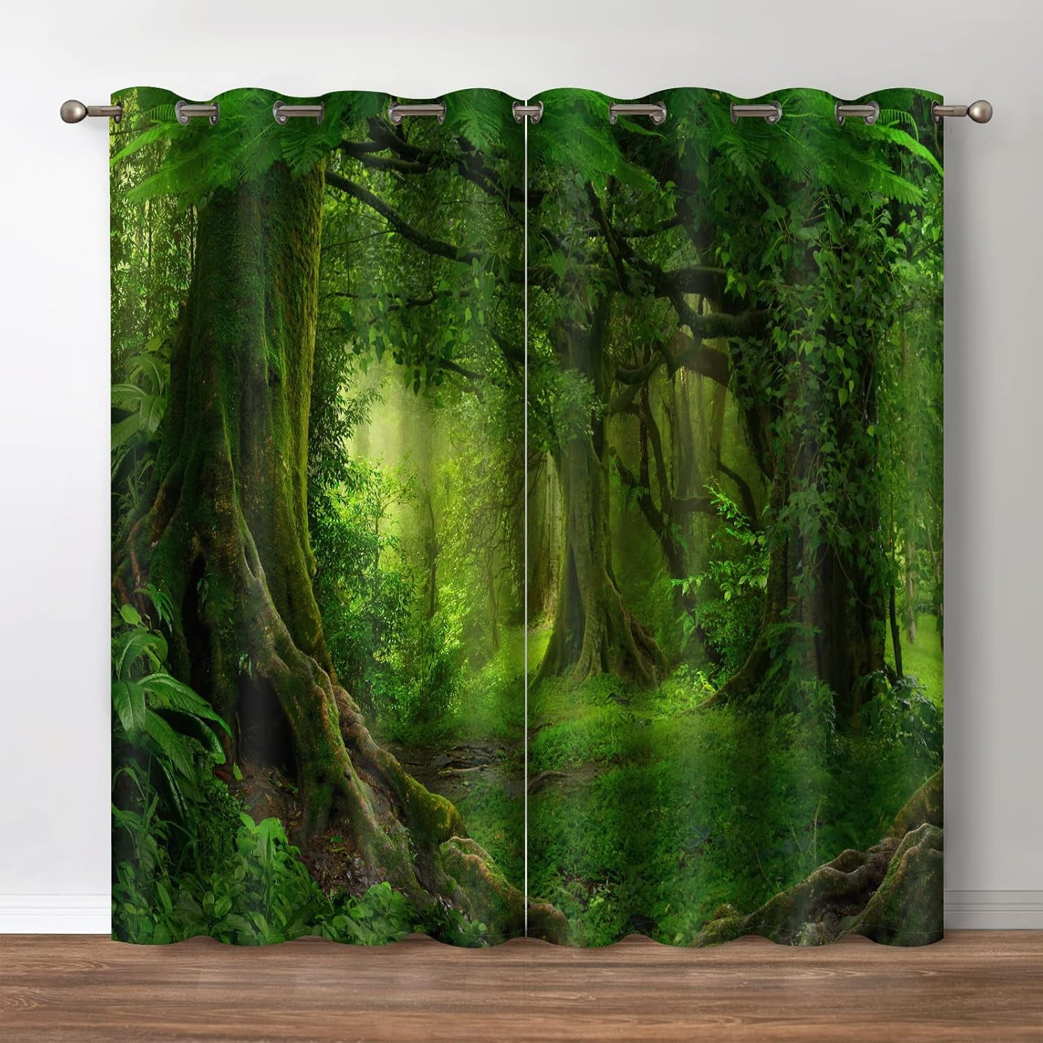 Forest Dreamscape Quilted Curtains NCU0PTT2224 main image 0