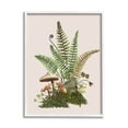 thumbnail image 1 of Forest Botanical Mushroom Sprouts Botanical & Floral Graphic Art White Framed Art Print Wall Art, 1 of 7
