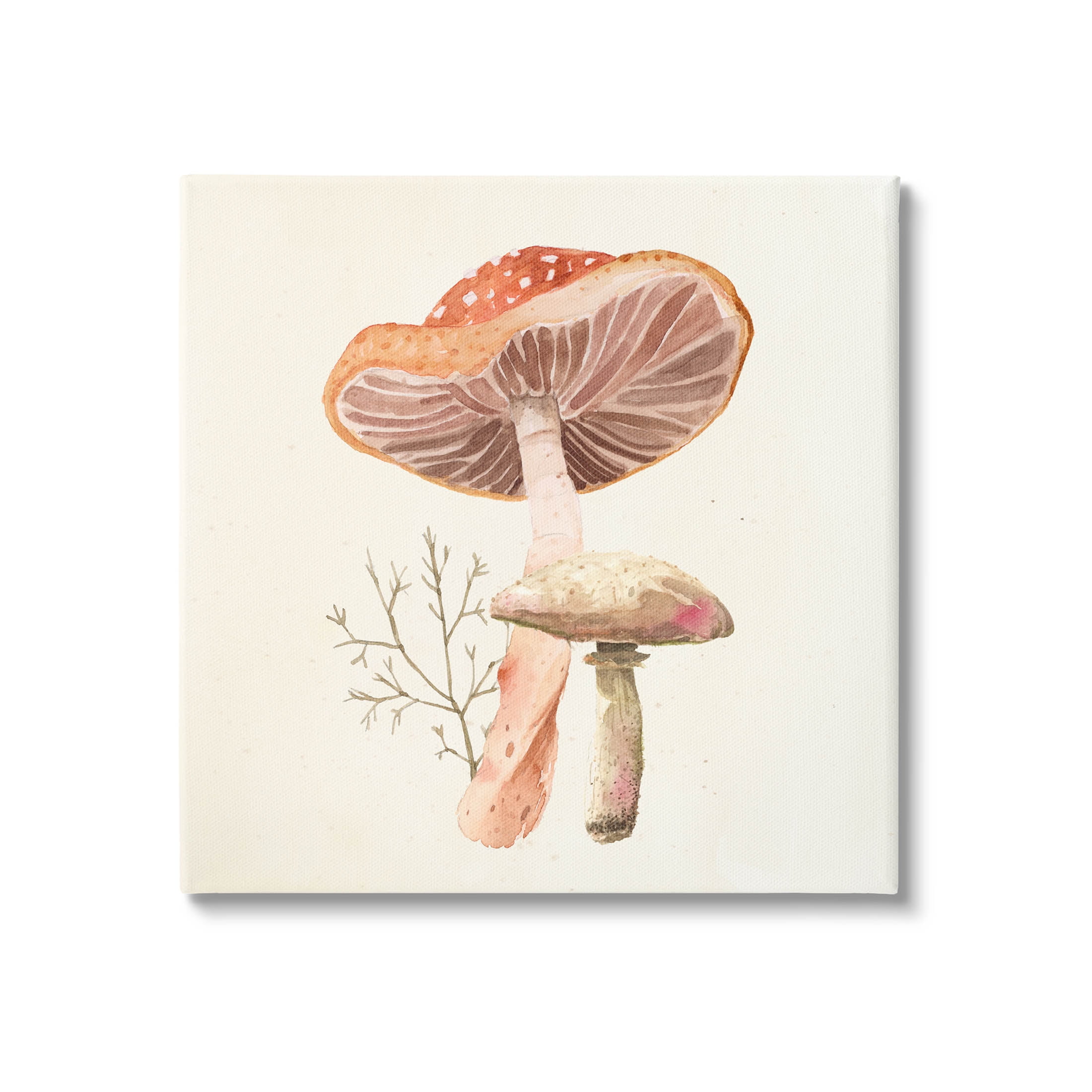 Forest Botanical Woodland Plants Wrapped Canvas Wall Art
