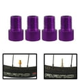 thumbnail image 1 of Forest Bykes Anodized Presta Valve Adapters Other Bicycle Parts, Purple, 4 Packs, 1 of 2