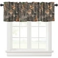 thumbnail image 1 of Forest Camouflage Kitchen Valance Curtain, Camo Oak Branches Leaves Military Hunting Lodge Country Cabin Window Treatments Valance for Farmhouse Bedroom Living Room 54x18inch, 1 of 6