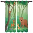 thumbnail image 1 of Forest Cartoon Animal Giraffe Child Window Curtains Home Decor Living Room Curtains Kitchen Drapes Panel Curtains for Bedroom, 1 of 6