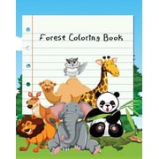 Forest Coloring Book For Children Ages 4-8, Paperback