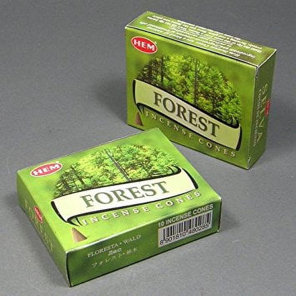 Forest Cone Incense - Pair of 10 Cone Boxes - HEM Incense From India