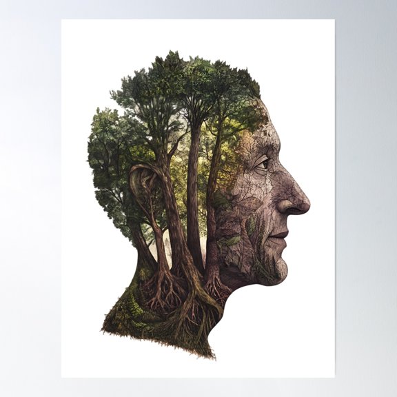 Forest Conservation Sustainability Poster Wall Art, Modern Wall Decor, 12x18 UNFRAMED