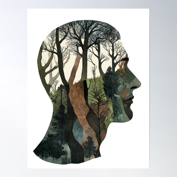 Forest Conservation Wildlife Poster Wall Art, Modern Wall Decor, 12x18 UNFRAMED