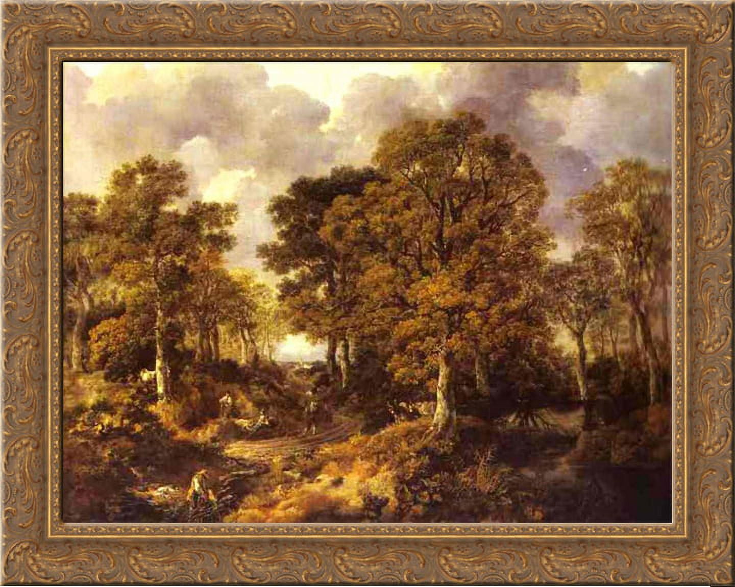 Forest (Cornard Wood) 24x20 Gold Ornate Wood Framed Canvas Art by ...