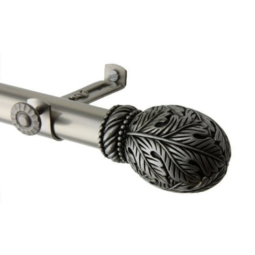 Forest Curtain Rod 120-170 inch - Satin Nickel