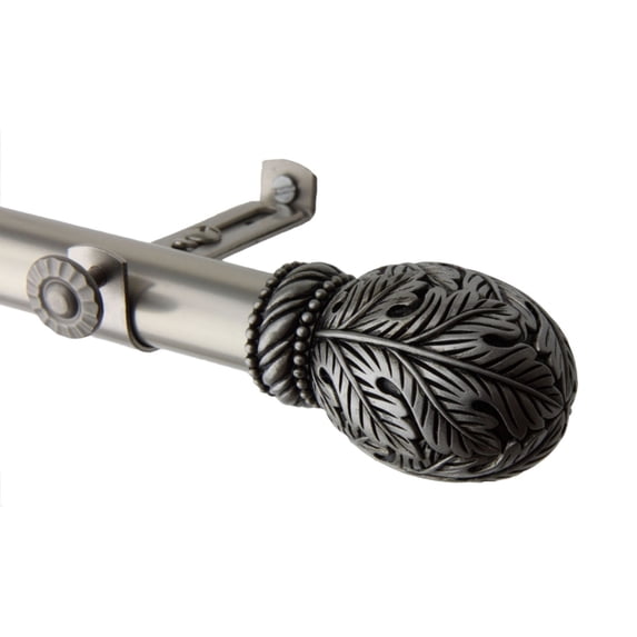 Forest Curtain Rod 48-84 inch - Satin Nickel