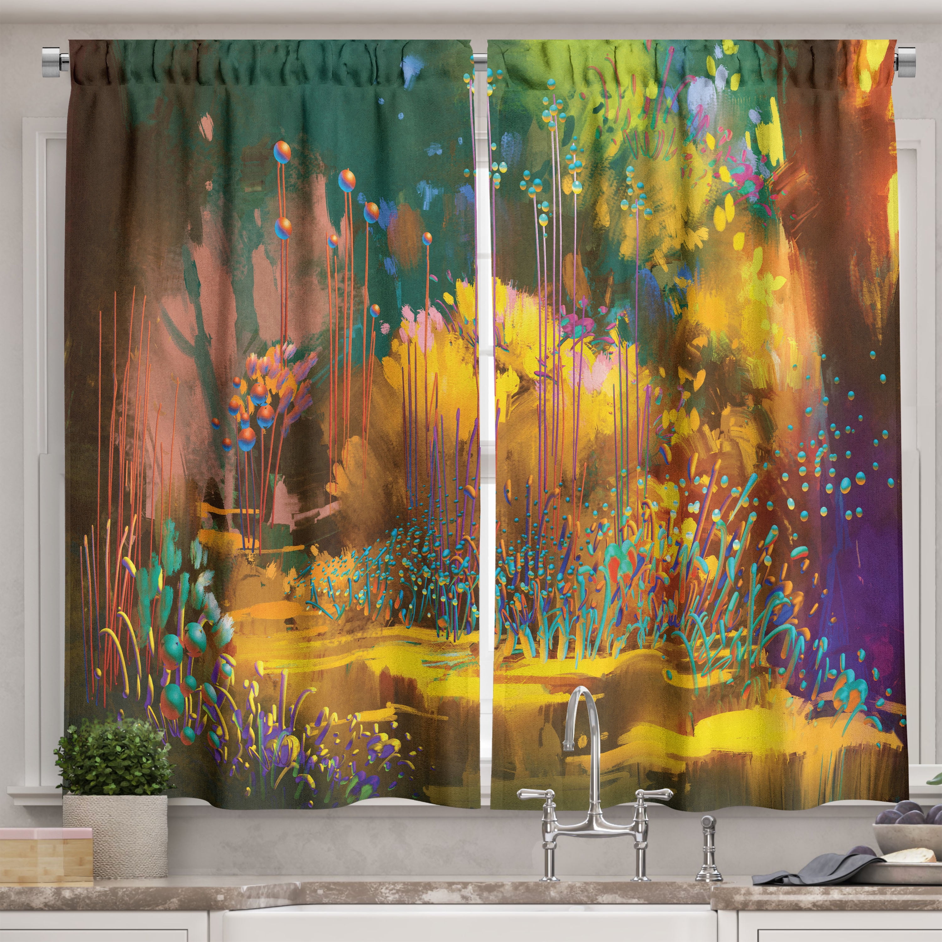 Forest Magic Quilted Curtains NCU0PTT2225