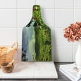 thumbnail image 1 of Forest Cutting Board, Rural Scenery Costa Rica Countryside Greenery Tropic Accents Botanical, Tempered Glass Cutting and Serving Board, Wine Bottle Shape, Green Red Violet Blue, by Ambesonne, 1 of 5