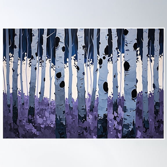 Forest Day Poster Wall Art, Modern Wall Decor, 24x36 UNFRAMED