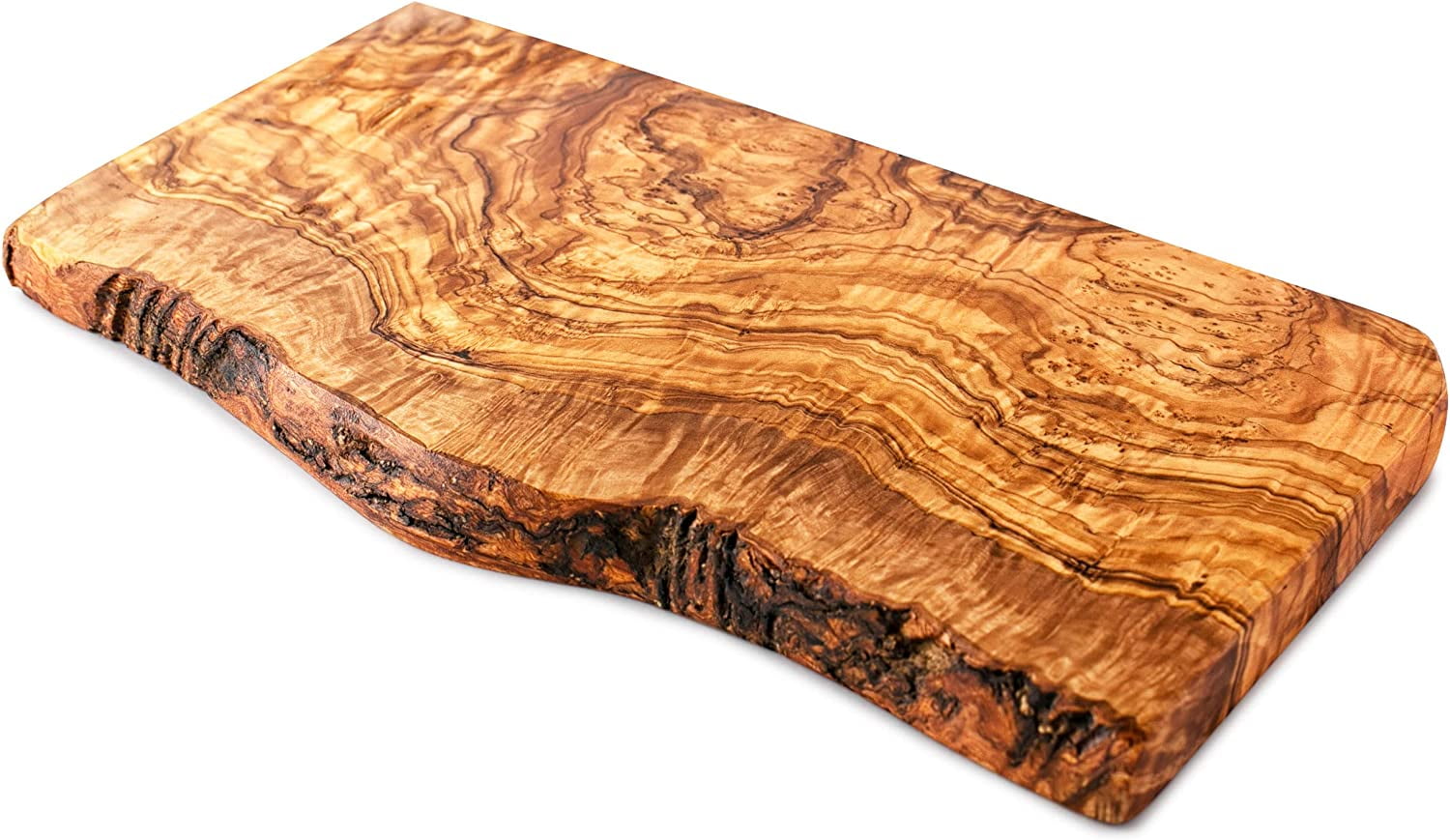 Olivenholz-erleben Natural Olive Wood Cutting Board/Serving Board, Large