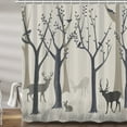 thumbnail image 1 of Forest Deer Shower Curtain, Rustic Nature Bird Cabin Camo Fabric Shower Curtains Set For Bathroom, Woodland Animal Restroom Decor Accessories With Hooks 72X 72 Inch, 1 of 4