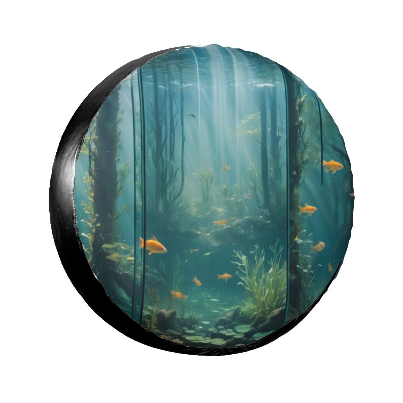 Forest Depths Surreal Blend The spare tire cover is suitable for