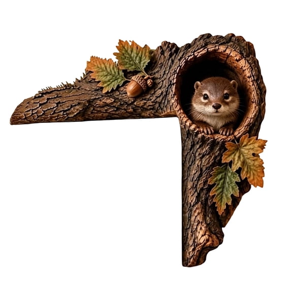 Forest Doorway Door Frame Sign Whimsical Home Decor Corner Hanging Decoration 9.84x9.84 in