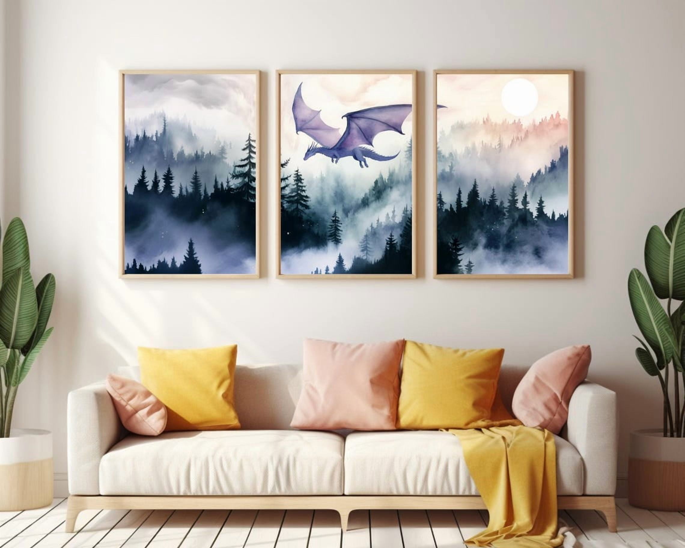 Forest Dragon Fantasy Landscape