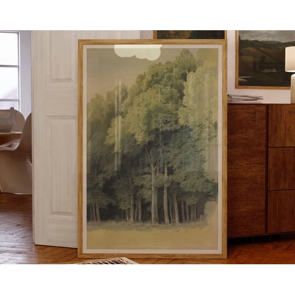 Forest Edge Near Braunfels Carl Theodor Reiffenstein 1855 Art Print Poster Home Decor Minimalist Modern Wall Art Modern Wall Decor