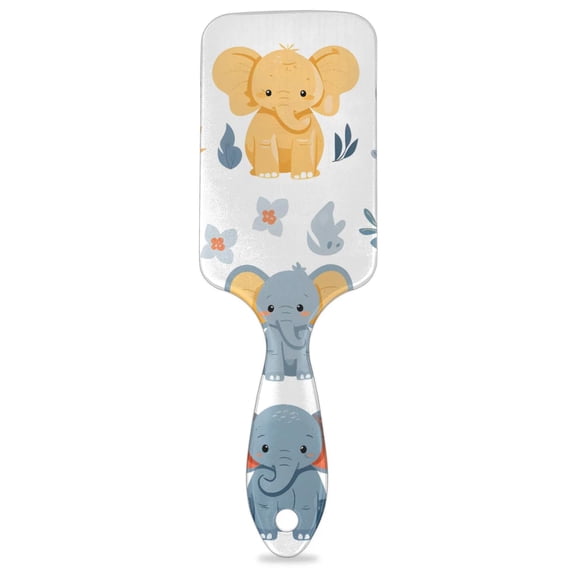 Forest Elephant Air Cushion Comb Large Elephant Print Hair Brush ，for Men, Women and Children Long and Short Curly Hair, Straight Hair, Dry Hair, Wet Hair, Reduce Hair Tangles
