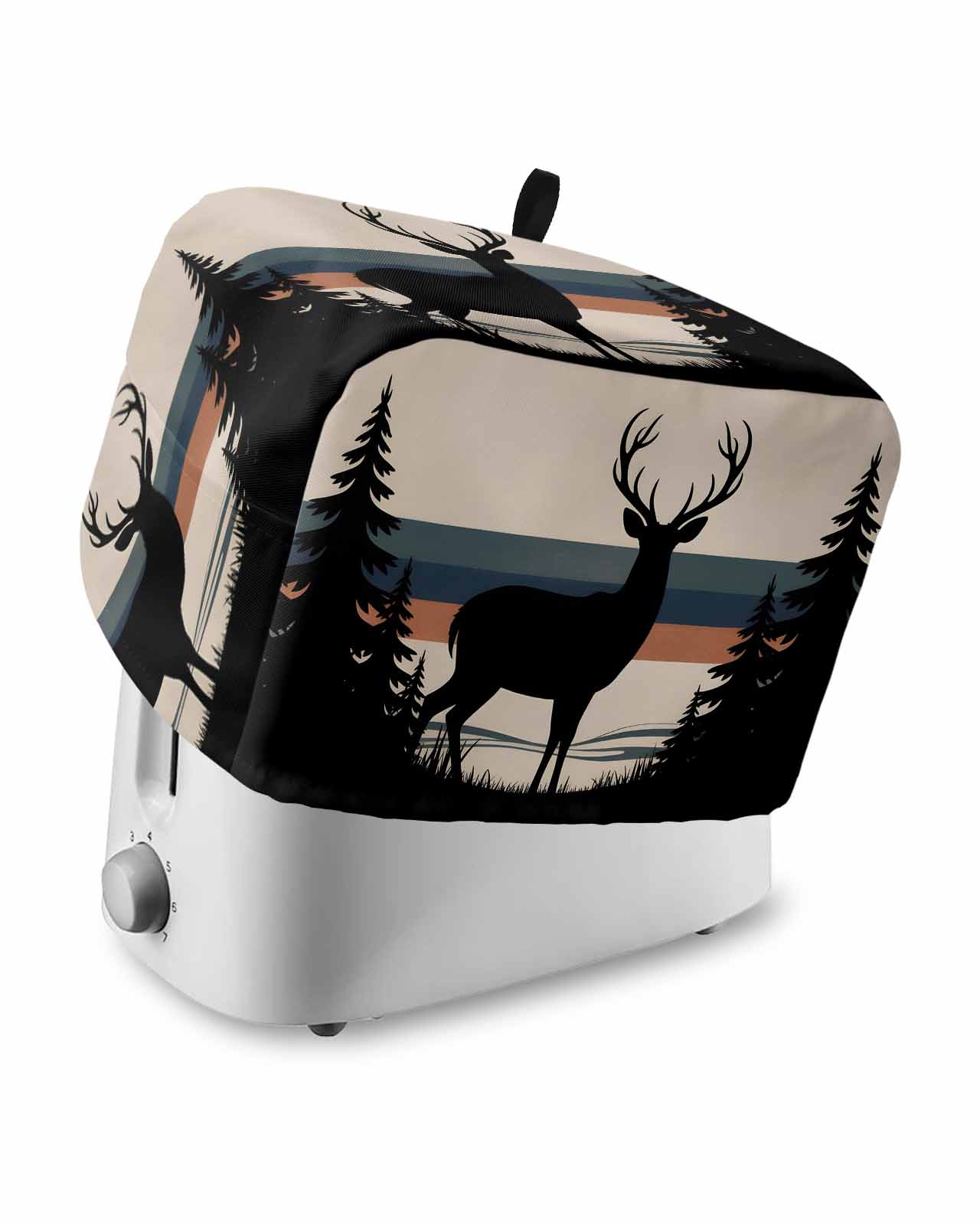 Tree Motif Toasters Forest Elk Toaster Cover 2 Slice, Small Kitchen Appliance Covers ...