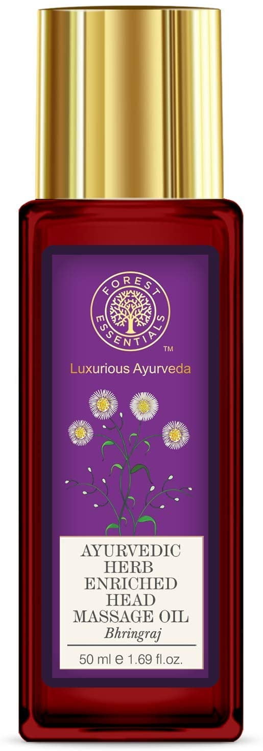 Forest Essentials Ayurvedic Herb Enriched Head Massage Oil, Bhringraj