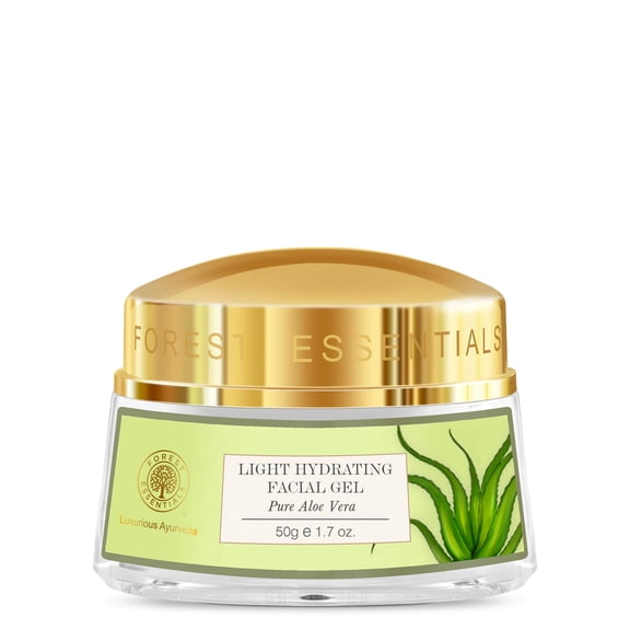 Forest Essentials Light Hydrating Facial Gel, Pure Aloe Vera, 50g