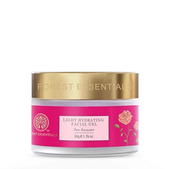 Forest Essentials Light Hydrating Facial Gel Pure Rosewater 50g (Face Gel)