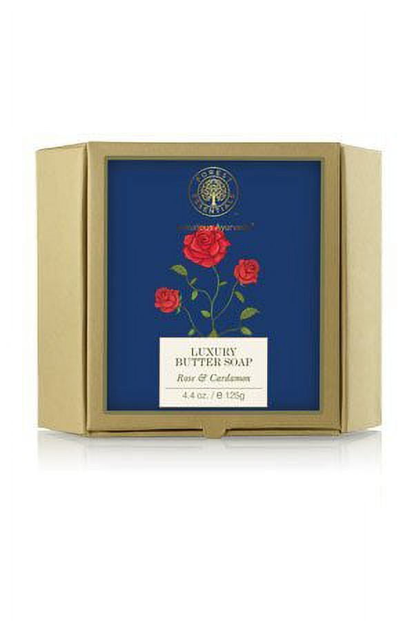 Forest Essentials Luxury Butter Soap Rose & Cardamom 125g