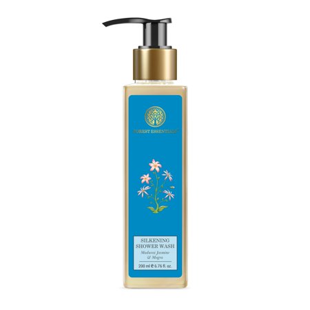 Forest Essentials Silkening Shower Wash Madurai Jasmine & Mogra | Natural Body Wash For Soft & Smooth Skin | Paraben & Sulphate Free Ayurvedic Body Wash | For Women & Men | 200 Ml