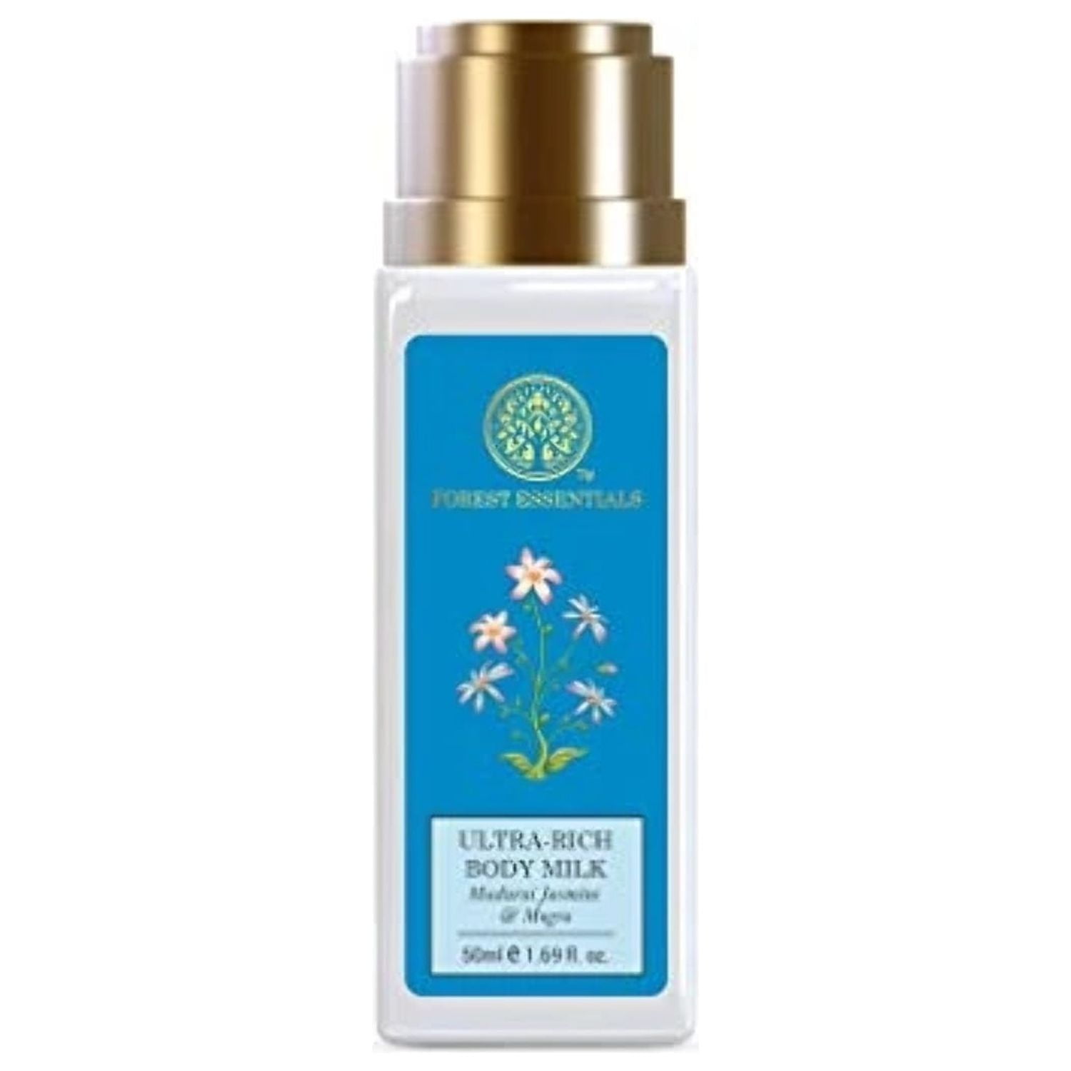 Forest Essentials Travel Size UltraRich Body Milk Madurai Jasmine