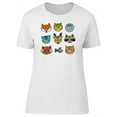 thumbnail image 1 of Forest Ethnic Animals Hello T-Shirt Women -Image by Shutterstock, Female Large, 1 of 4
