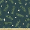 thumbnail image 1 of Ambesonne Forest Fabric by the Yard Upholstery, Pine Tree Branches New Year, 10 Yards, Fern Green Dark Teal, 1 of 5
