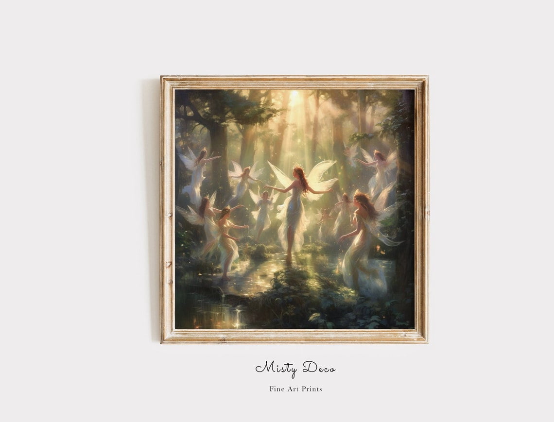 Forest Fairies Fairy Tale Wall Art Whimsical Fairy Room Fairy Decor ...