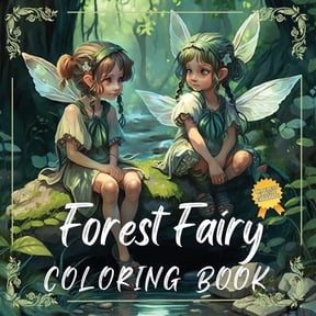 Forest Fairy Coloring Book, (Paperback)
