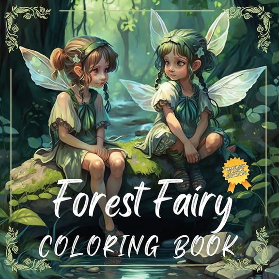 Forest Fairy Coloring Book, (Paperback)