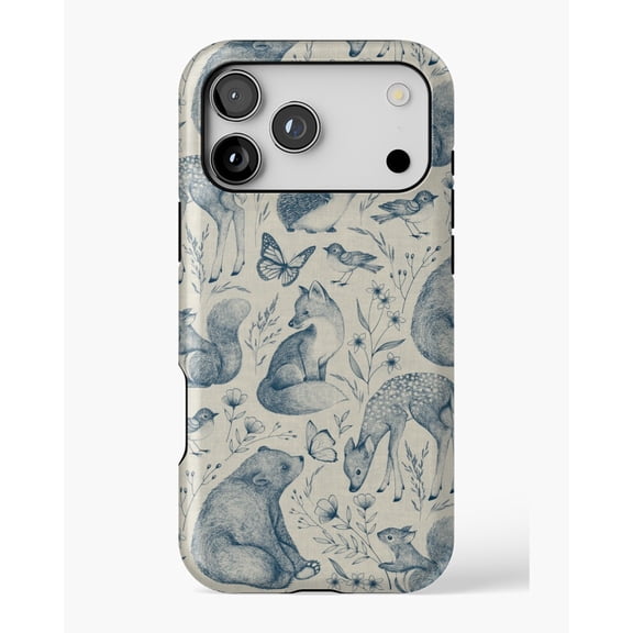Forest Fauna Toile H236 Premium Durable Case for iPhone 17 16 15 14 13 12 11 Pro Max – Unisex Style