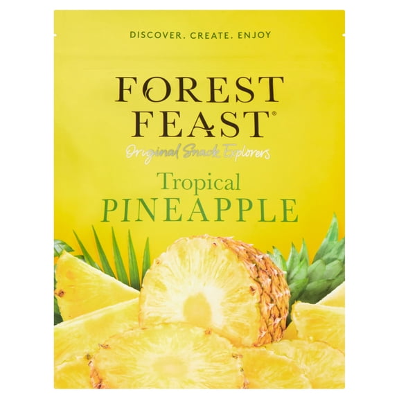 Forest Feast Tropical Dried Pineapple 120G, Imported from Britain