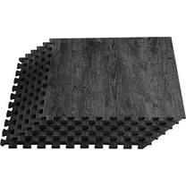 Forest Floor 3/8 Inch Thick Printed Foam Tiles, Premium Wood Grain Interlocking Foam Floor Mats, Anti-Fatigue Flooring – Stylish Flooring Solution