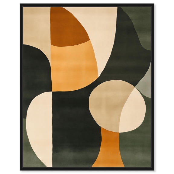 Forest Floor Canvas Print Living Room Wall Art by Art Remedy, Black Frame, 36 x 45