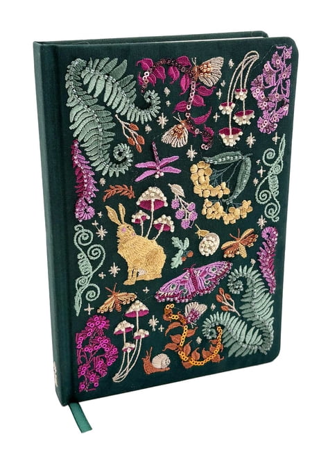 Forest Floor Embroidered Journal, (Hardcover)